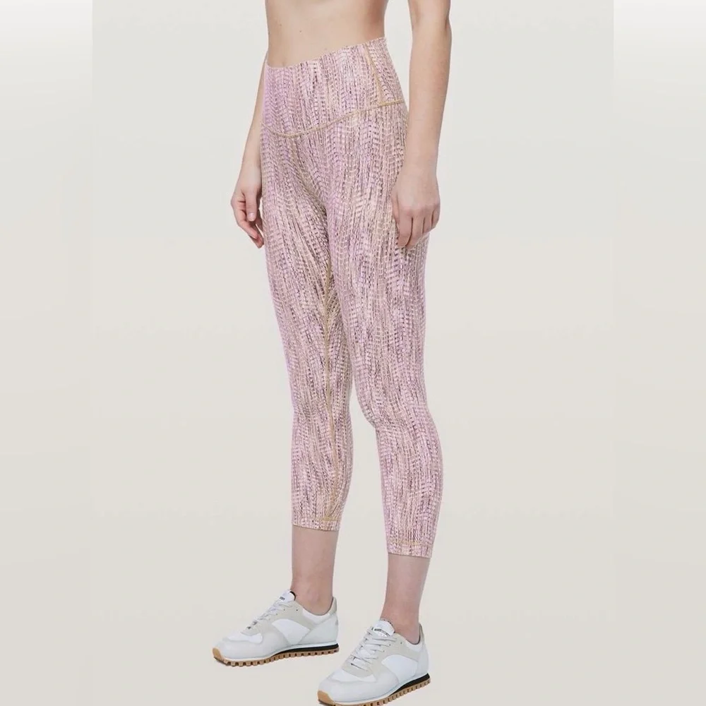 Lululemon Wunder Under High-Rise Arrow Jacquard Antique Bark Copper Coil Sz 10